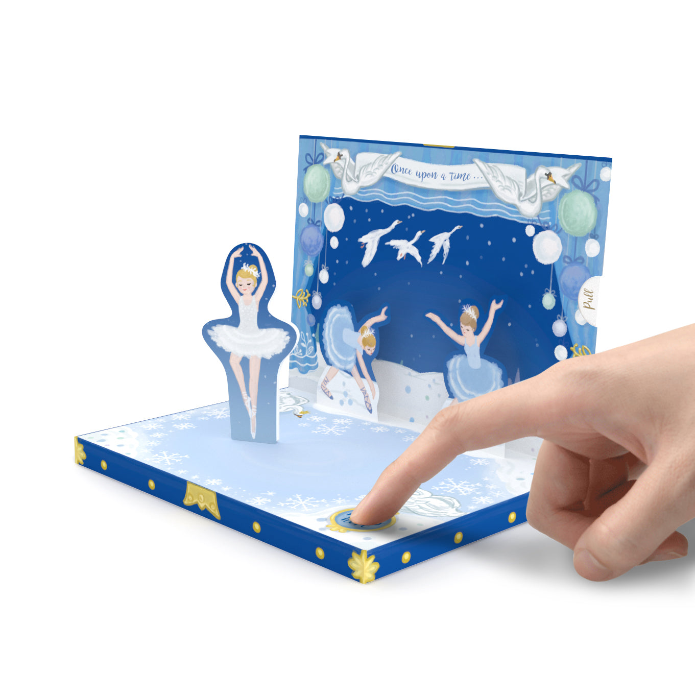 Swan Lake Music Box Card