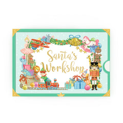 Santa's Workshop Music Box Card