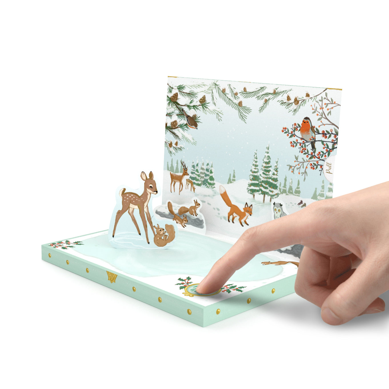 Winter Woodland Music Box Card