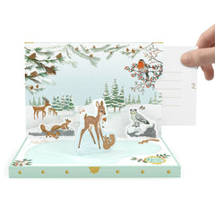 Winter Woodland Music Box Card