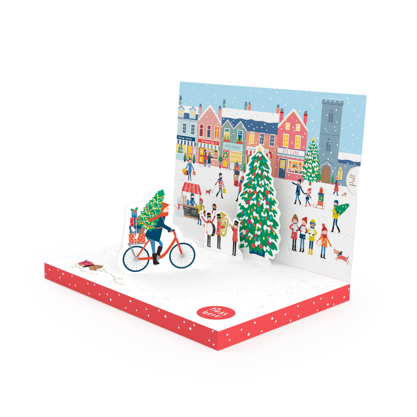 Christmas Town Music Box Card