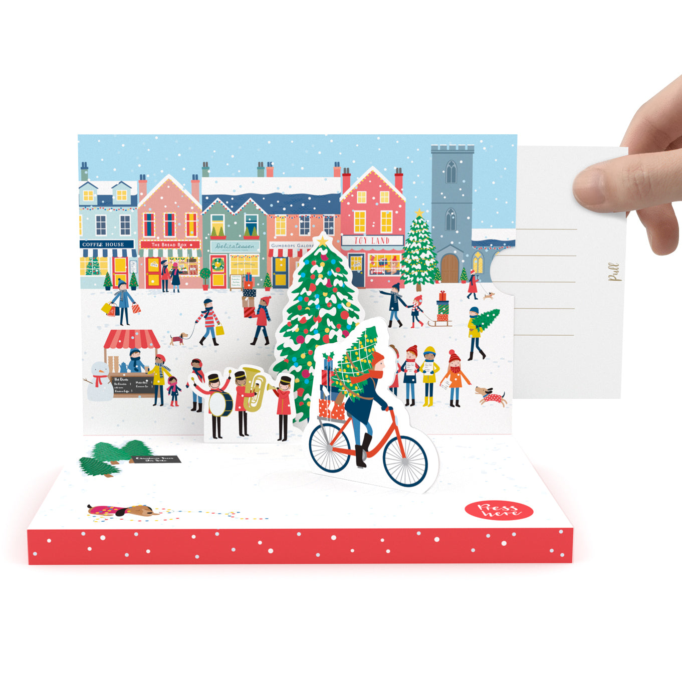 Christmas Town Music Box Card