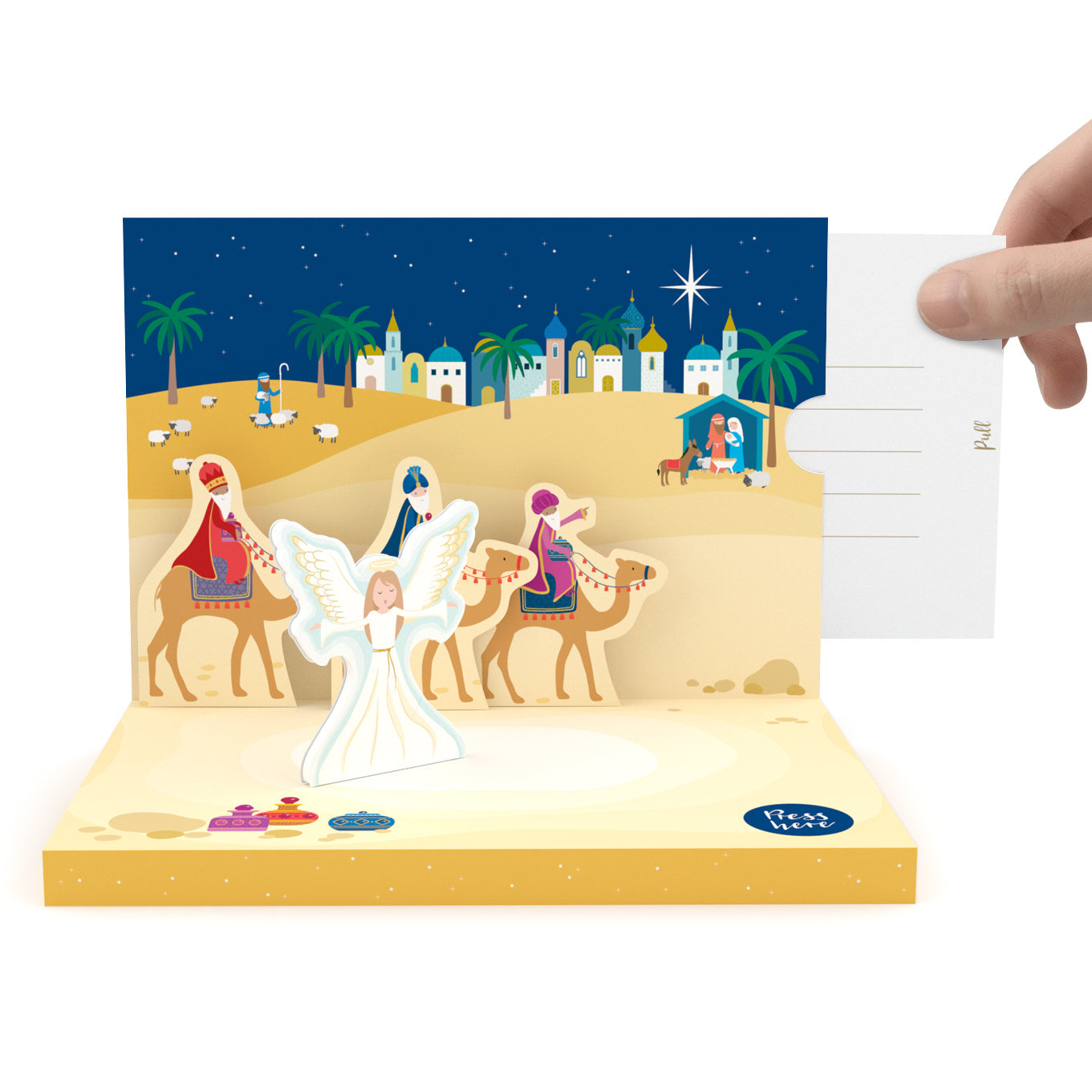 Little Town of Bethlehem Music Box Card