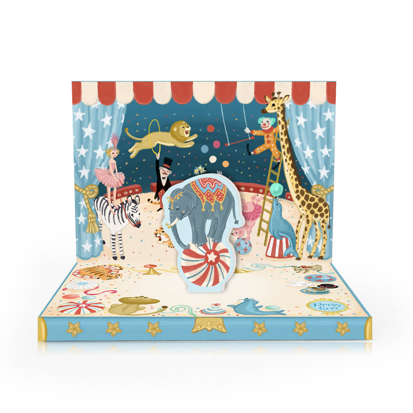 Circus Adventure Music Box Card